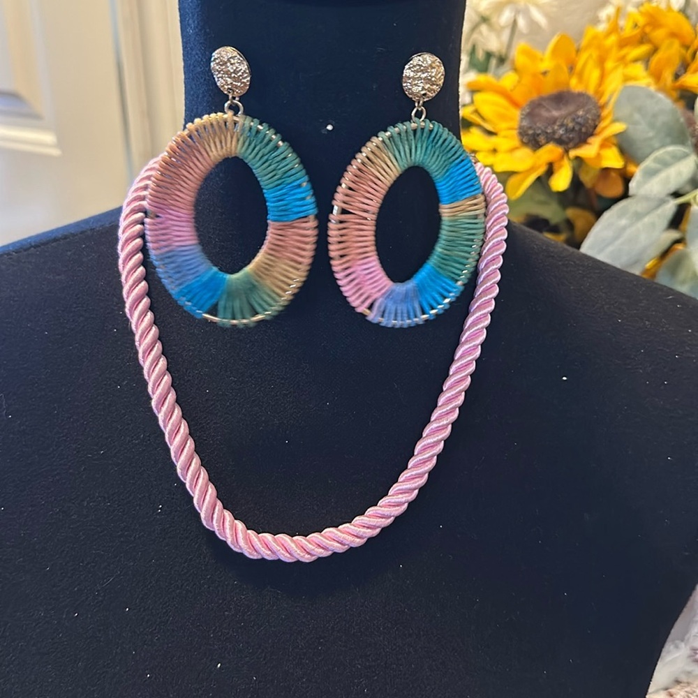 Necklace and earring set.